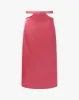 Cut Out Satin Charmeuse Midi Skirt sold by WeWoreWhat