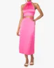 Cut Out Satin Charmeuse Midi Skirt sold by WeWoreWhat