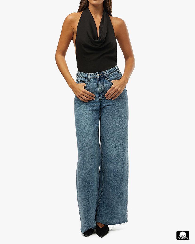 Cowl Halter Bodysuit sold by WeWoreWhat product image thumbnail 3