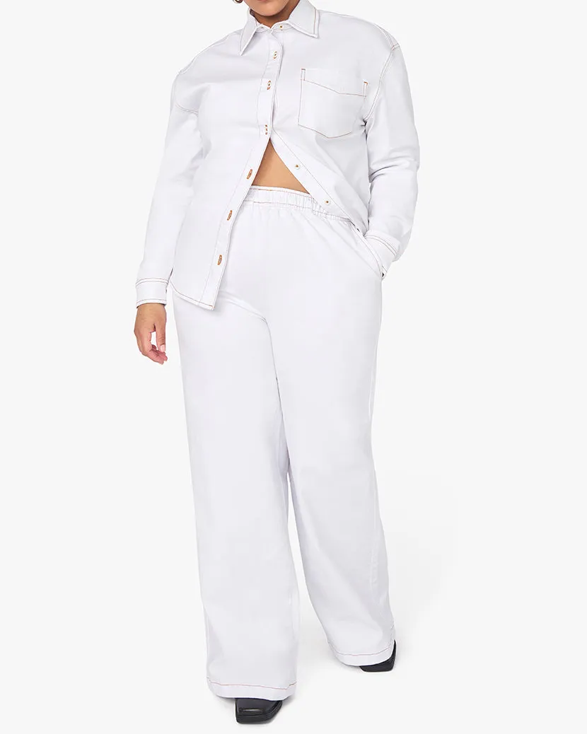 Straight Leg Stretch Twill Denim Pull On Jean sold by WeWoreWhat