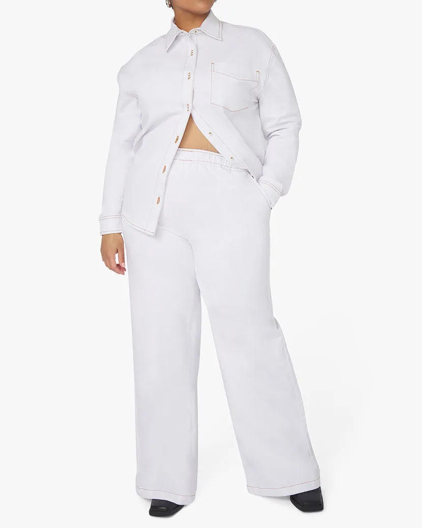 Straight Leg Stretch Twill Denim Pull On Jean sold by WeWoreWhat product image thumbnail 4