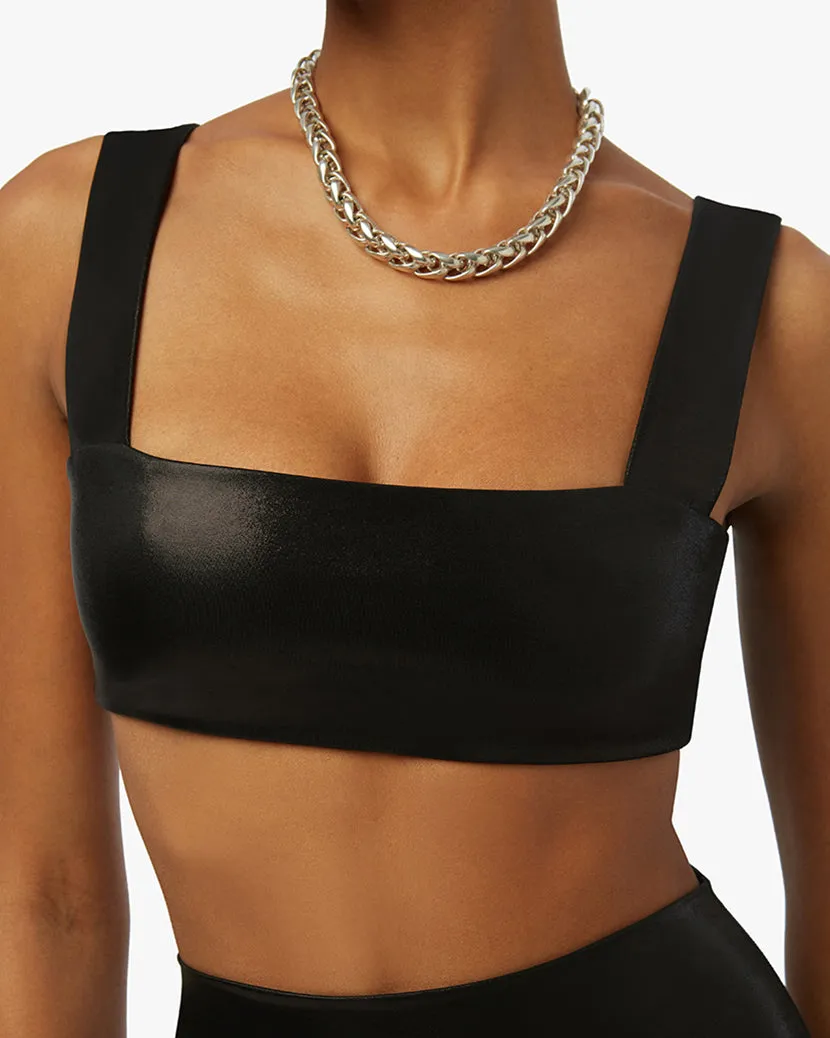 Leather Look Bandeau Bra Top sold by WeWoreWhat product image thumbnail 3