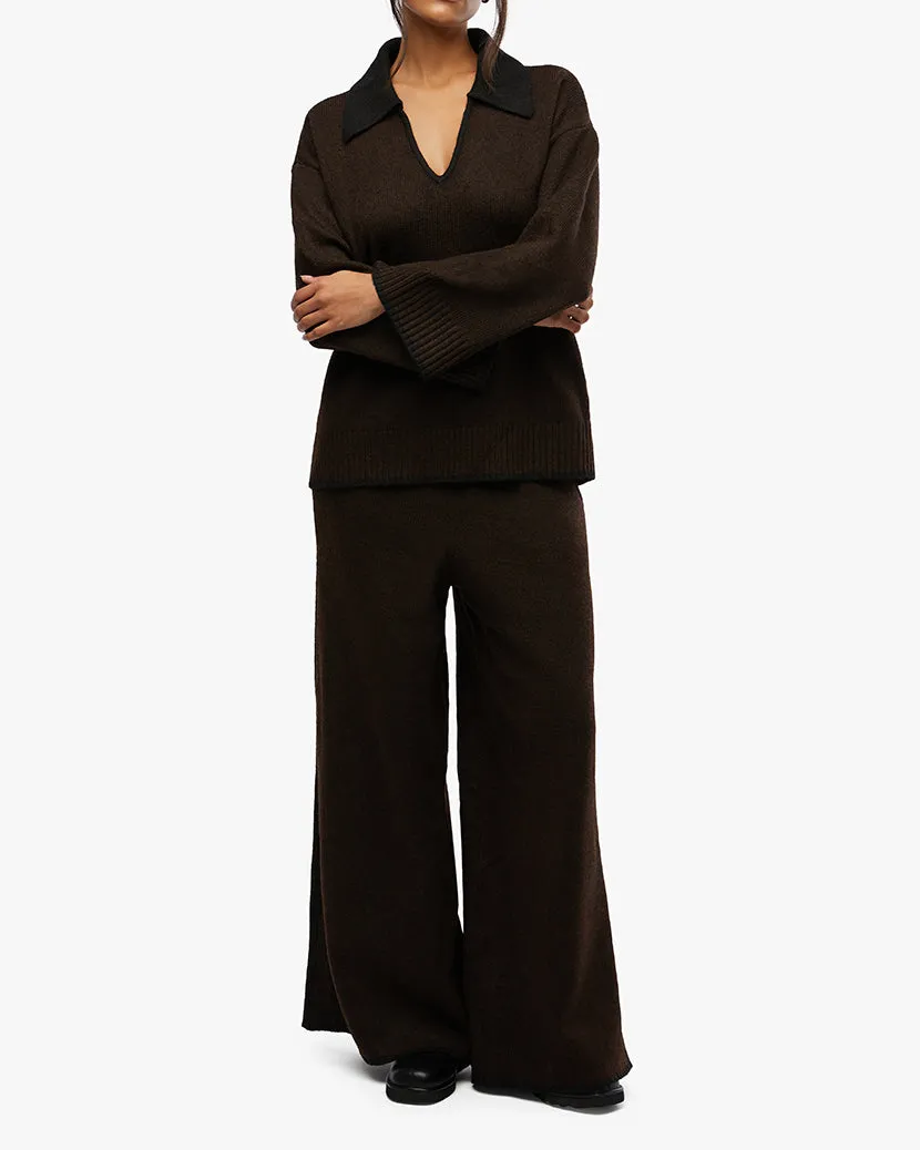 Piped Wide Leg Pull On Pant sold by WeWoreWhat product image thumbnail 4