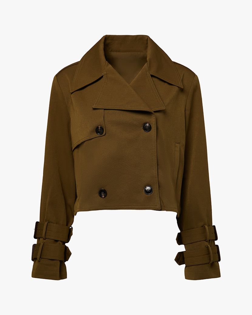 Cropped Trench Coat sold by WeWoreWhat product image thumbnail 2