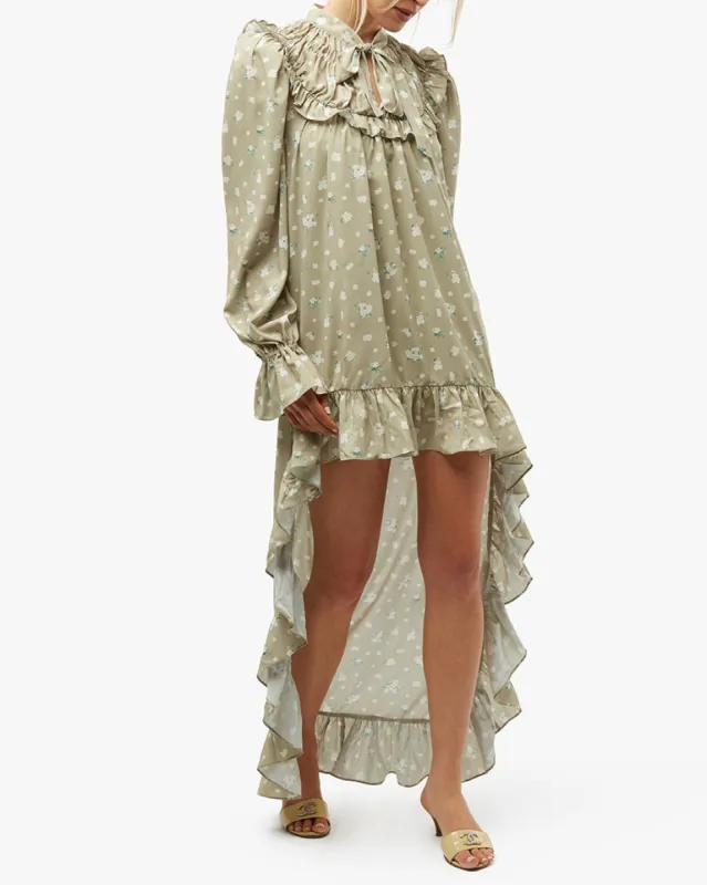 High Low Polka Dot Floral Dress sold by WeWoreWhat