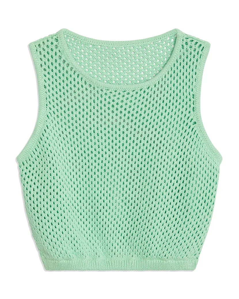 Crochet Ruched Crop Top sold by WeWoreWhat product image thumbnail 2