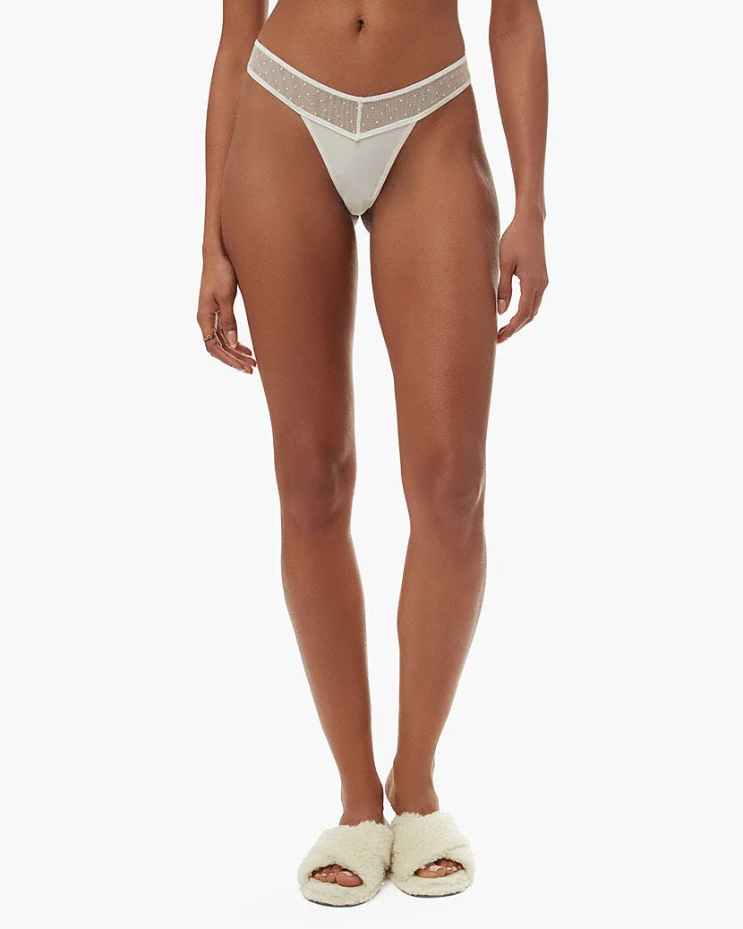 Swiss Dot Mesh Thong sold by WeWoreWhat product image thumbnail 4