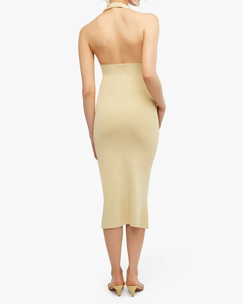 Fully Fashioned Rib Halter Midi Dress sold by WeWoreWhat product image thumbnail 5