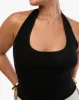 Scoop Neck Halter Tank sold by WeWoreWhat