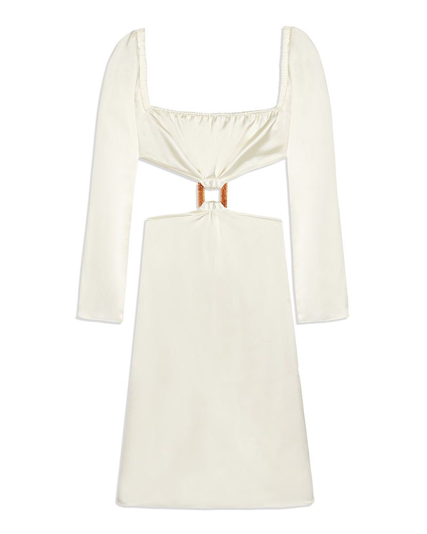 Cut Out Satin Charmeuse Midi Dress sold by WeWoreWhat product image thumbnail 2