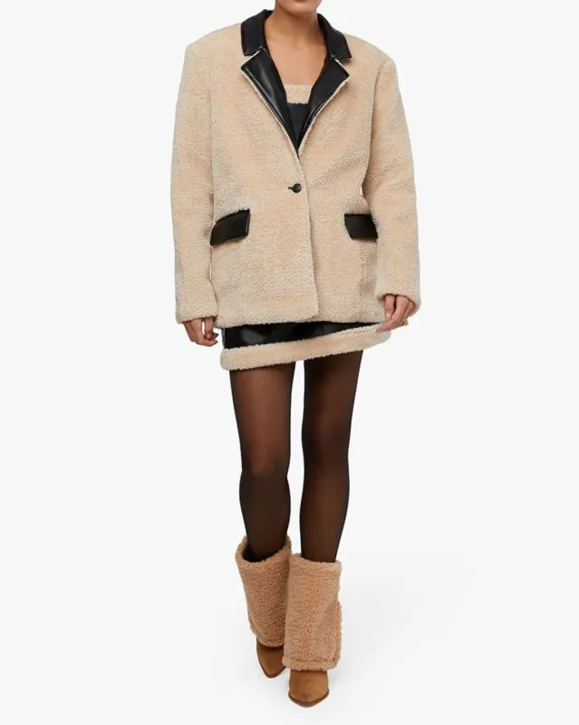 Faux Fur Blazer sold by WeWoreWhat