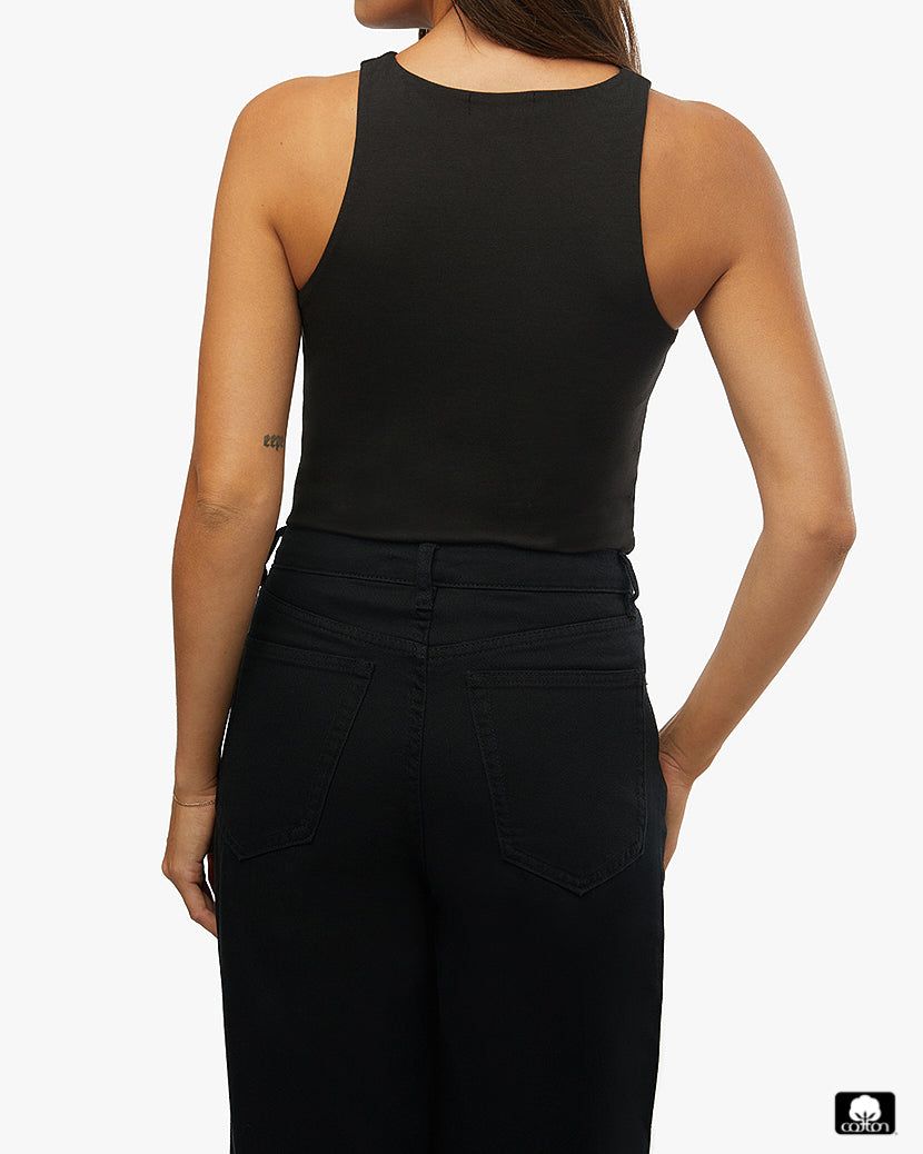 Ruched Muscle Tank Bodysuit sold by WeWoreWhat product image thumbnail 5