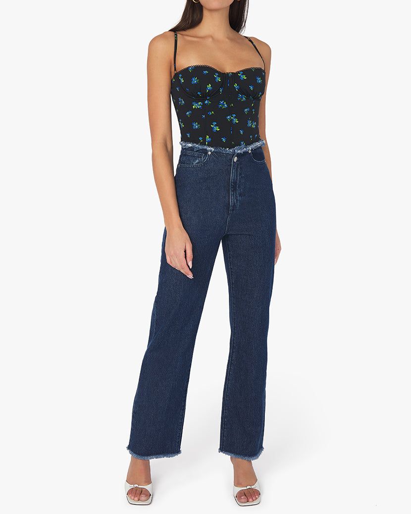 Underwire Watercolor Ditsy Corset sold by WeWoreWhat product image thumbnail 8