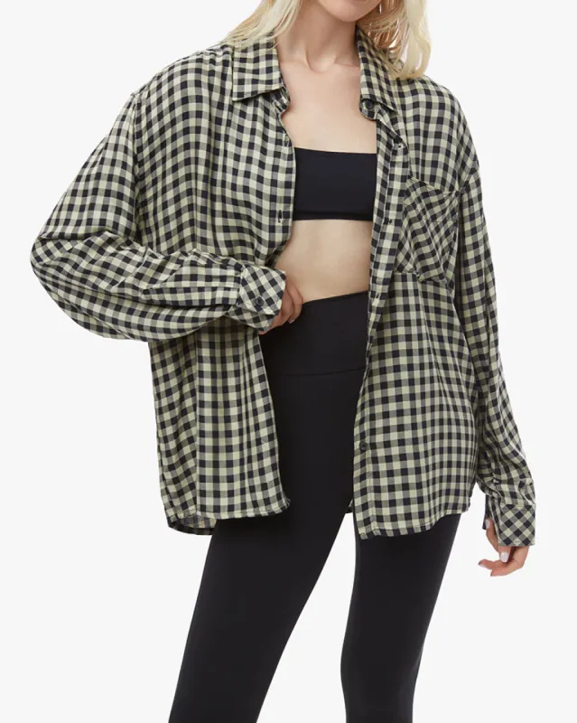 Boyfriend Herringbone Shirt made by WeWoreWhat