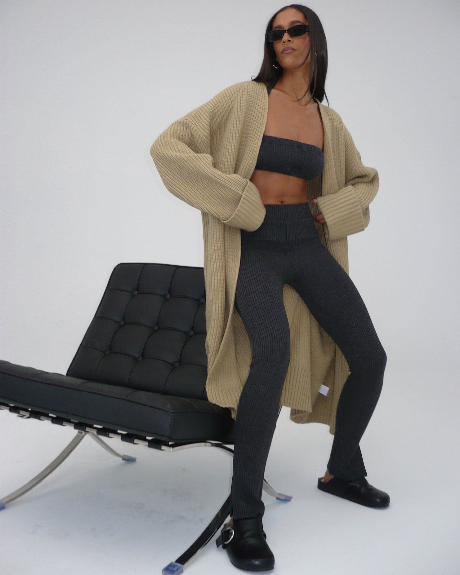 Ribbed Flare Pant sold by WeWoreWhat product image thumbnail 3