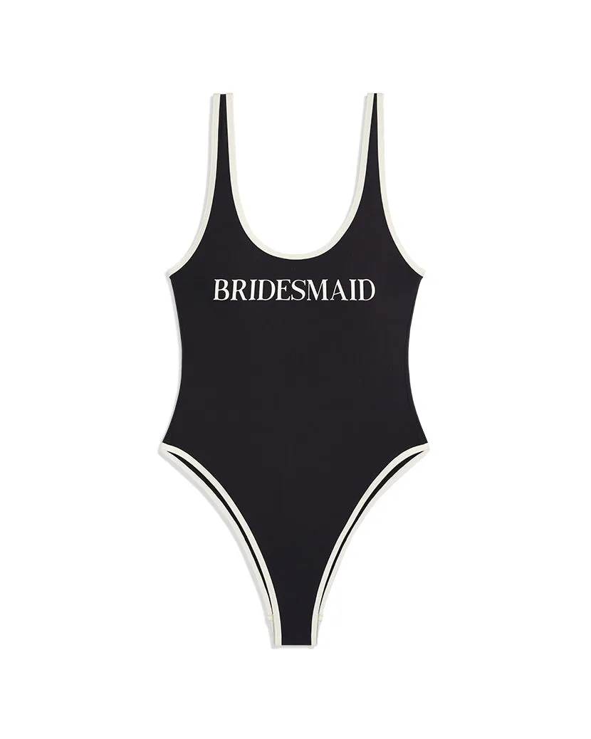 Piped Scoop Bridesmaid One Piece sold by WeWoreWhat product image thumbnail 2