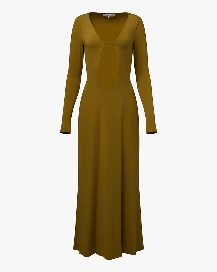 Long Sleeve Cutout Maxi Dress sold by WeWoreWhat product image thumbnail 2