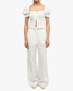 Eyelet Puff Sleeve Top sold by WeWoreWhat