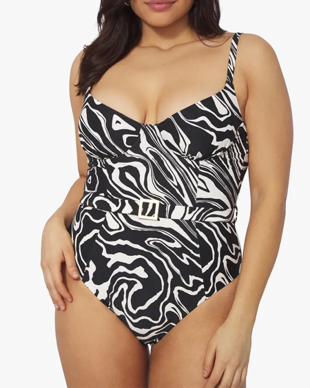 Danielle 3.0 Marble One Piece sold by WeWoreWhat