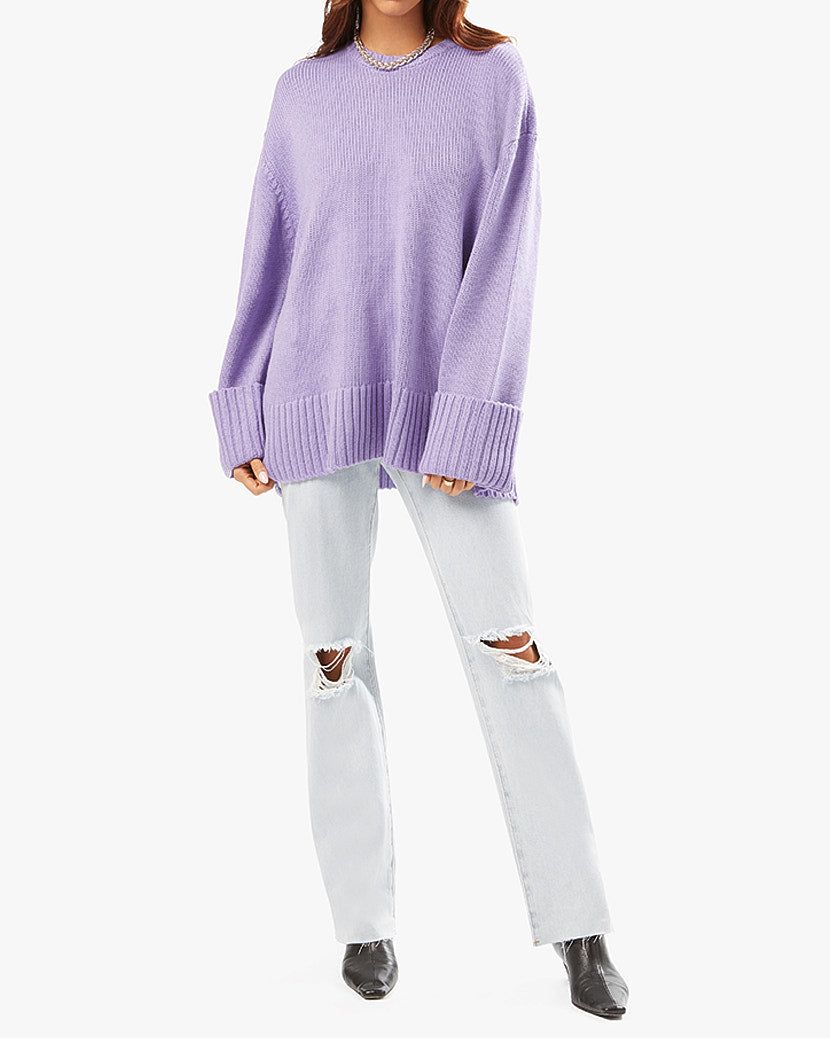 Oversized Crew Neck Sweater sold by WeWoreWhat product image thumbnail 5