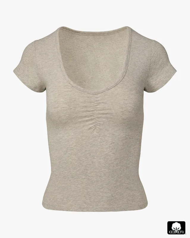 Ruched Tee sold by WeWoreWhat