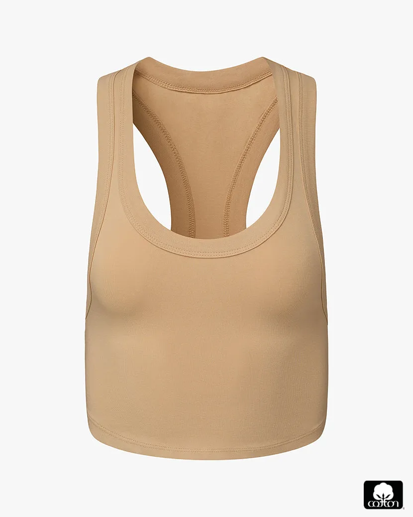 Cropped Scoop Tank sold by WeWoreWhat