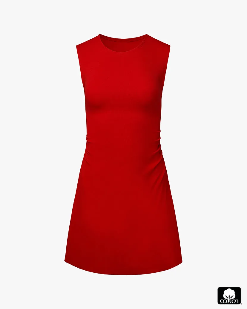 Ruched Muscle Tank Mini Dress sold by WeWoreWhat product image thumbnail 2