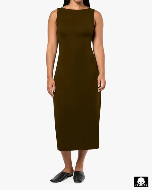 Boat Neck Midi Dress sold by WeWoreWhat
