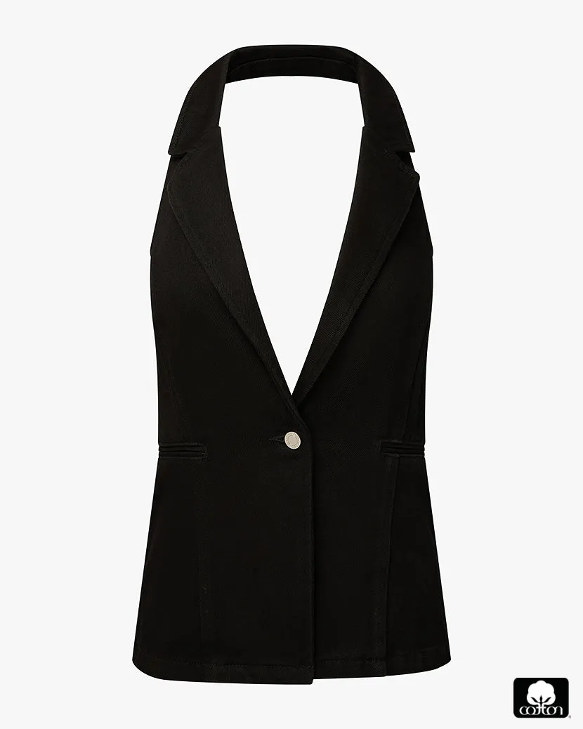 Denim Vest sold by WeWoreWhat product image thumbnail 2