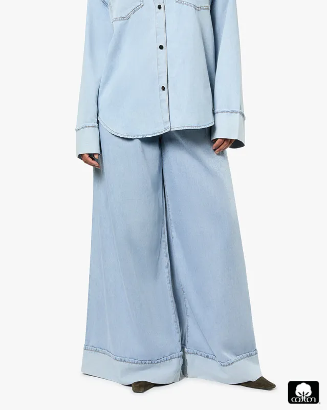 High Waisted Pleated Super Wide Leg Pant sold by WeWoreWhat