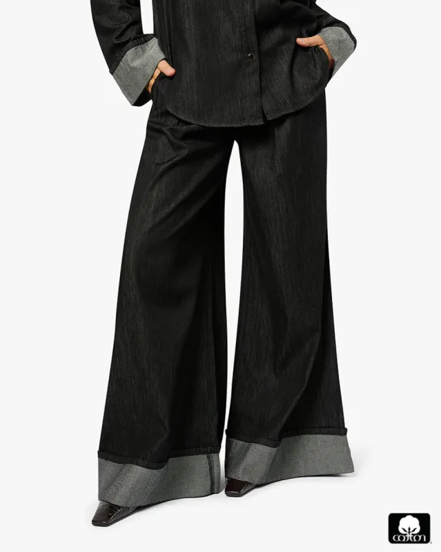 High Waisted Pleated Super Wide Leg Pant sold by WeWoreWhat