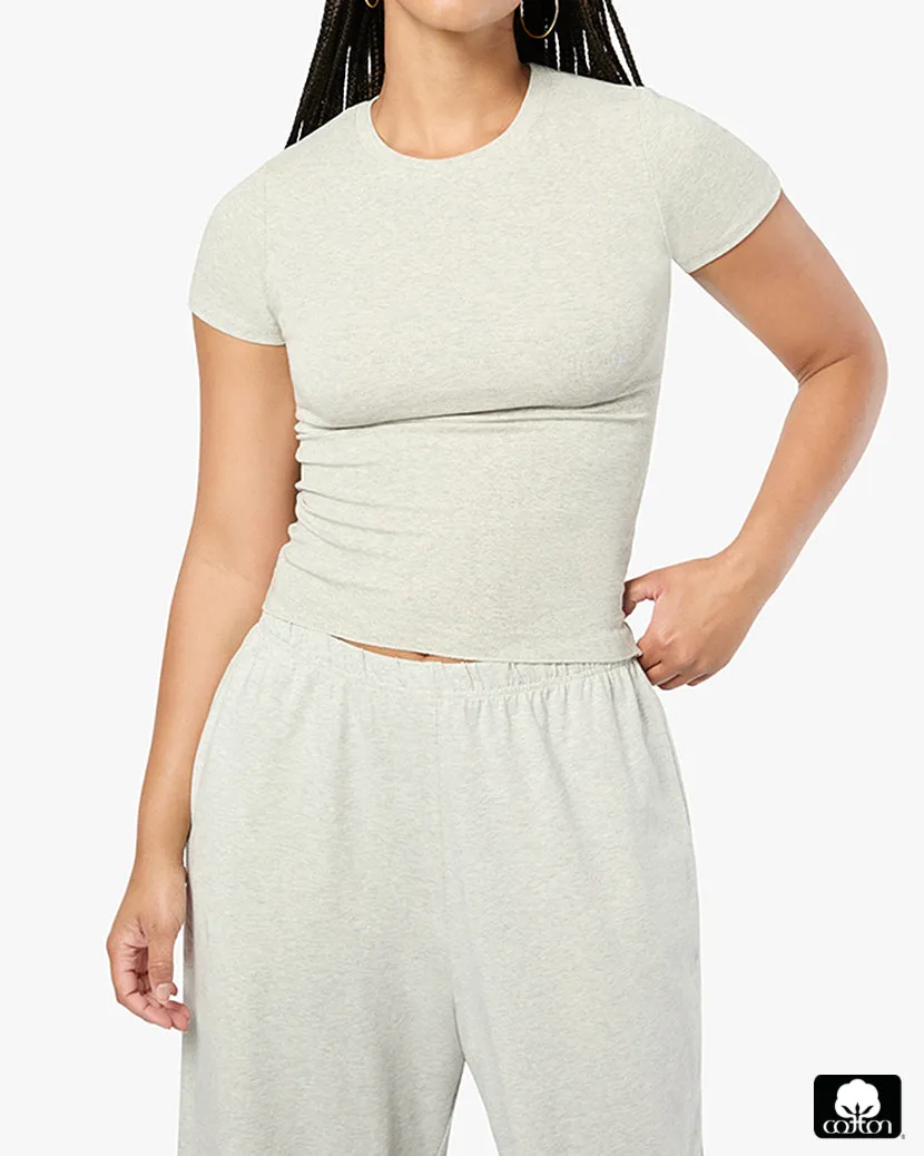 Fitted Crew Neck Top sold by WeWoreWhat