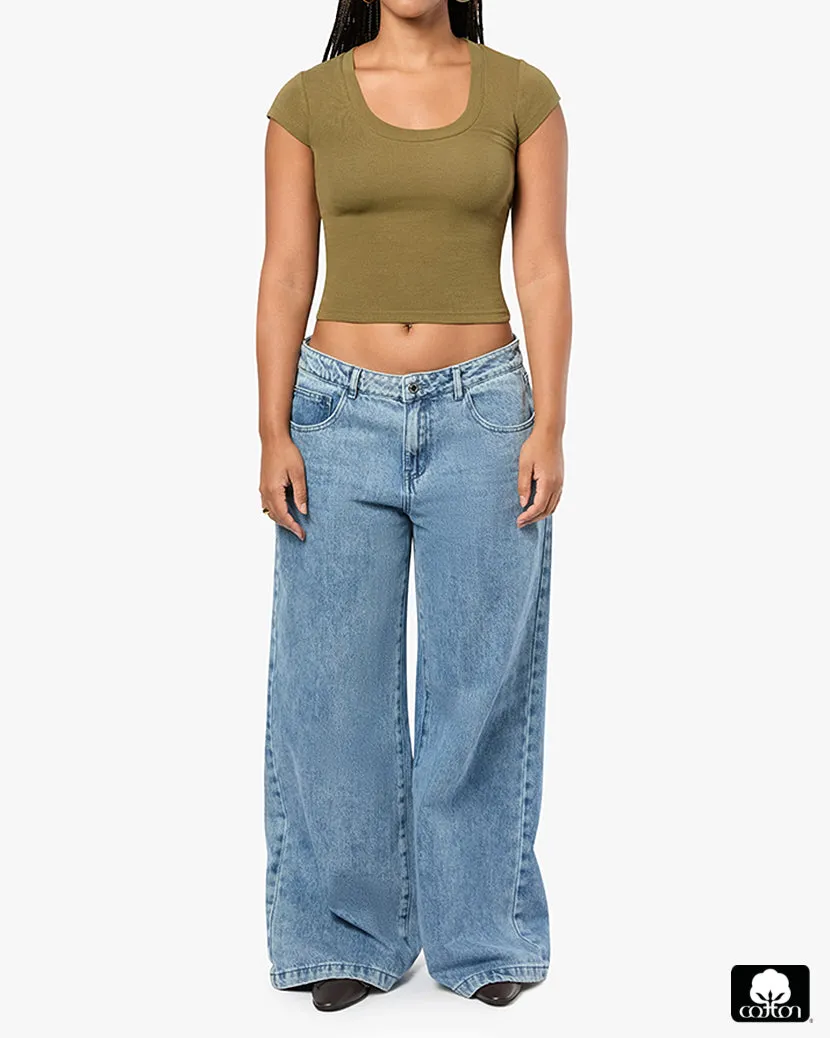 Scoop Neck Tee sold by WeWoreWhat product image thumbnail 3