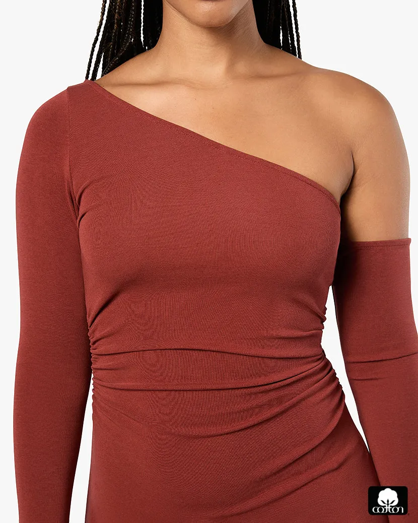 Long Sleeve Off Shoulder Dress sold by WeWoreWhat product image thumbnail 4