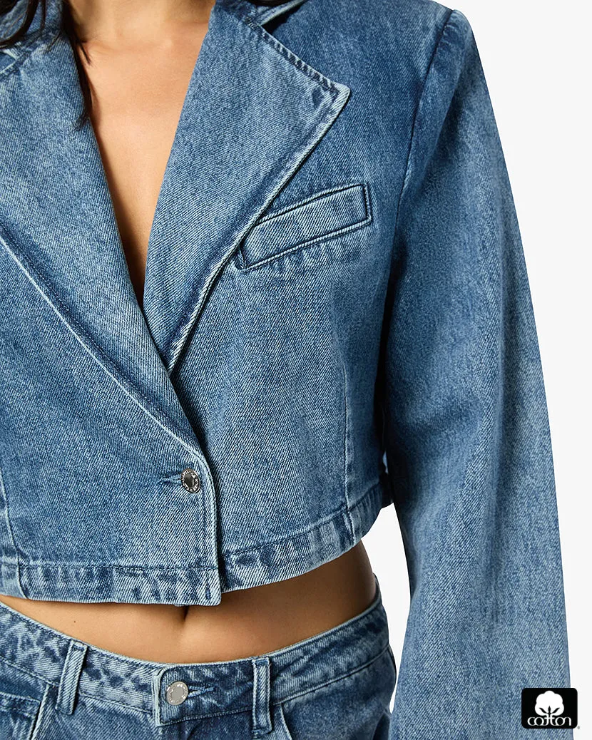 Cropped Blazer Jacket sold by WeWoreWhat product image thumbnail 5