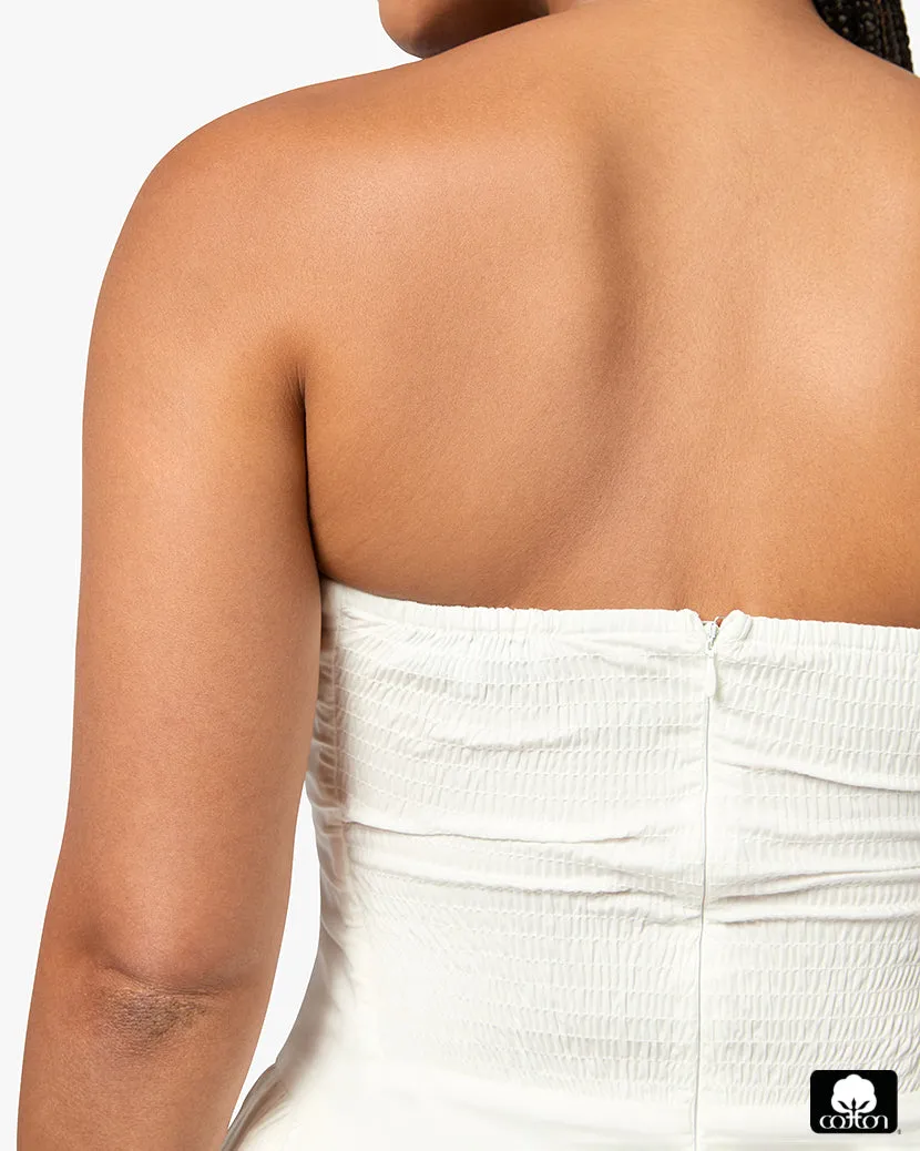 Strapless Corset Ruched Dress sold by WeWoreWhat product image thumbnail 5