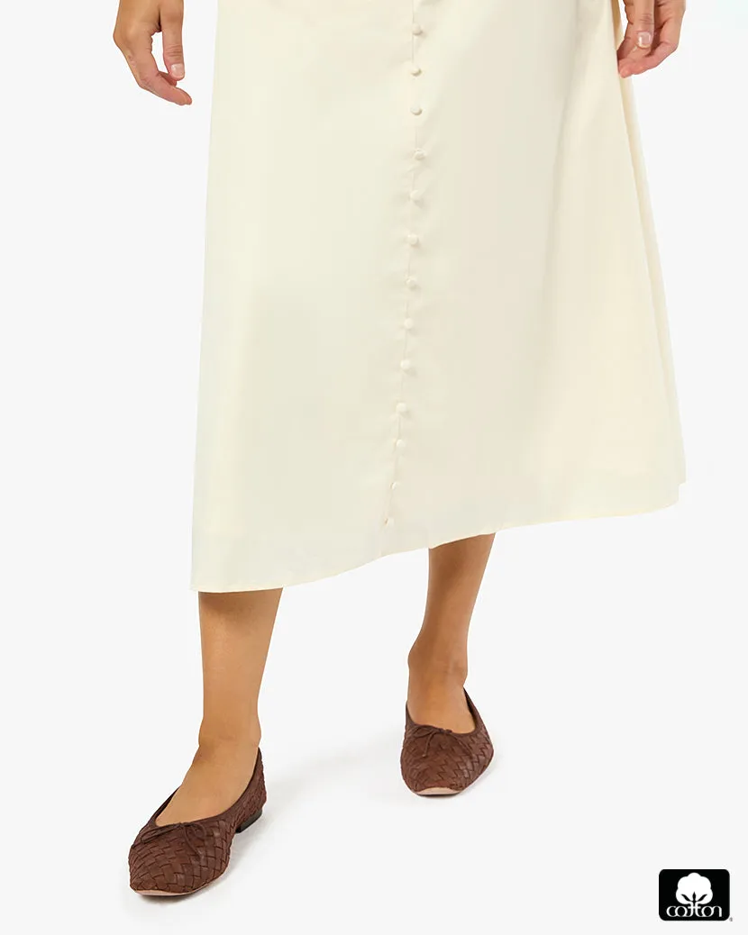 Ruched Cup Button Midi Dress sold by WeWoreWhat product image thumbnail 5