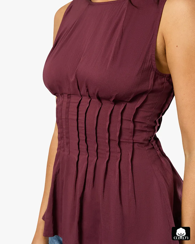 Pleated Peplum Top sold by WeWoreWhat product image thumbnail 5