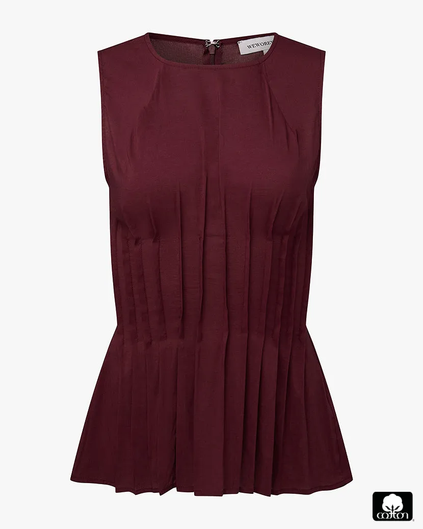 Pleated Peplum Top sold by WeWoreWhat product image thumbnail 2