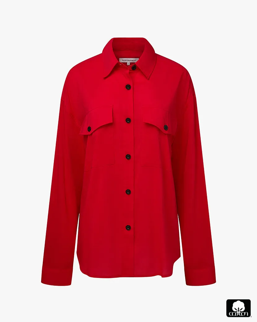 Boxy Button Down Shirt sold by WeWoreWhat product image thumbnail 2