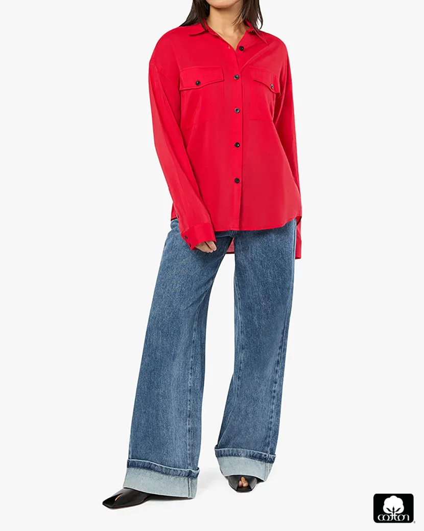 Boxy Button Down Shirt sold by WeWoreWhat product image thumbnail 4