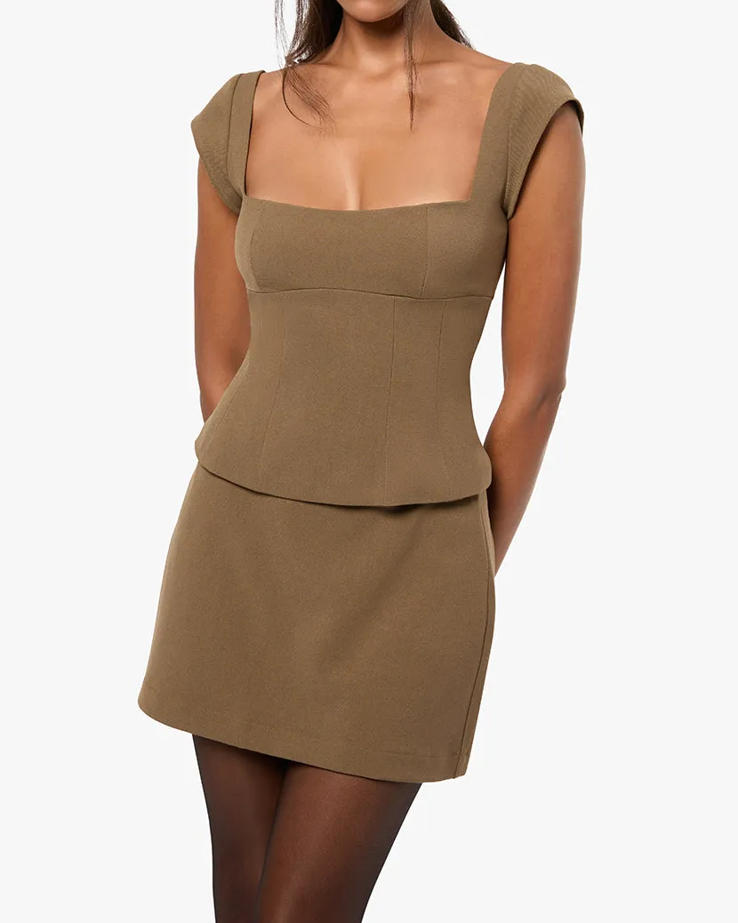 Cap Sleeve Corset Top sold by WeWoreWhat