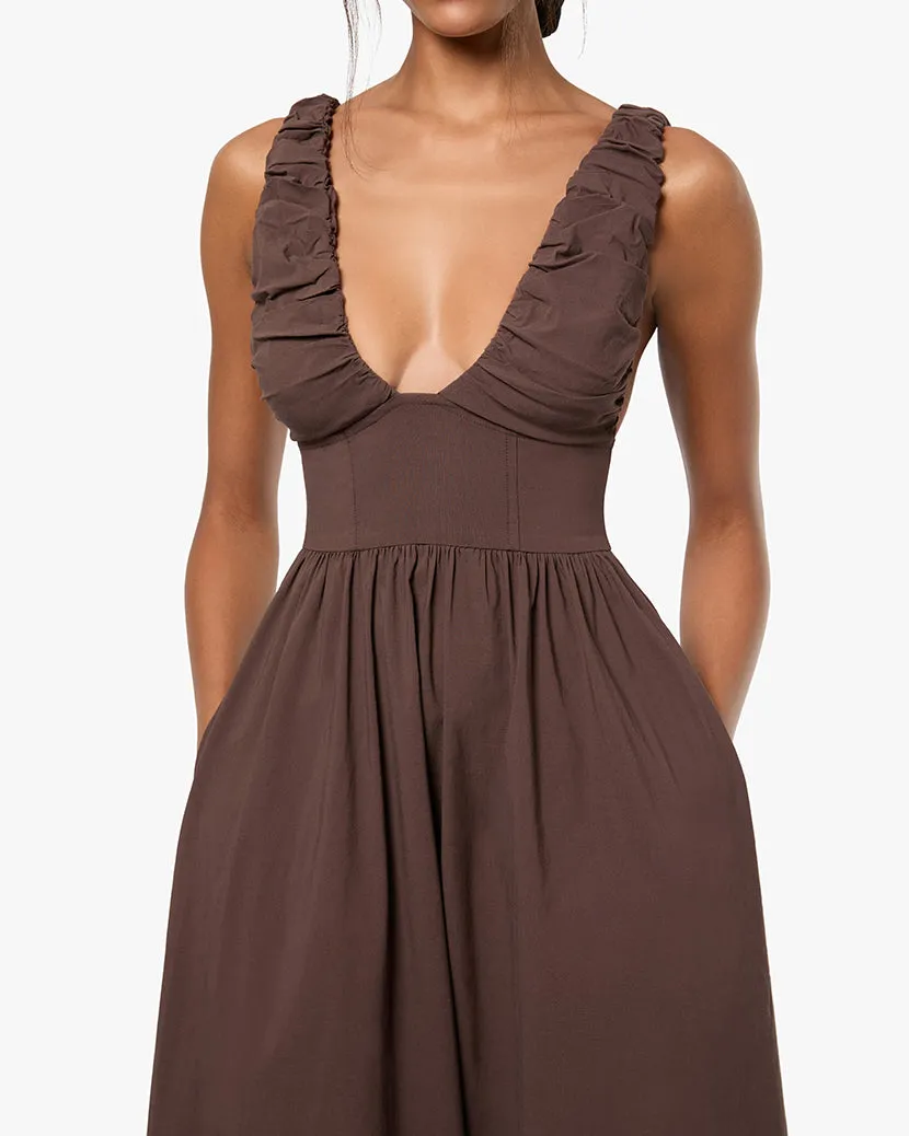Ruched Corset Midi Dress sold by WeWoreWhat product image thumbnail 4