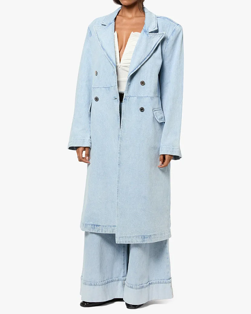 Denim Blazer Jacket sold by WeWoreWhat product image thumbnail 4