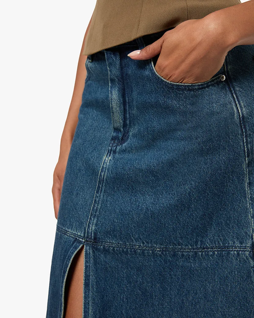 Denim Maxi Skirt sold by WeWoreWhat product image thumbnail 5