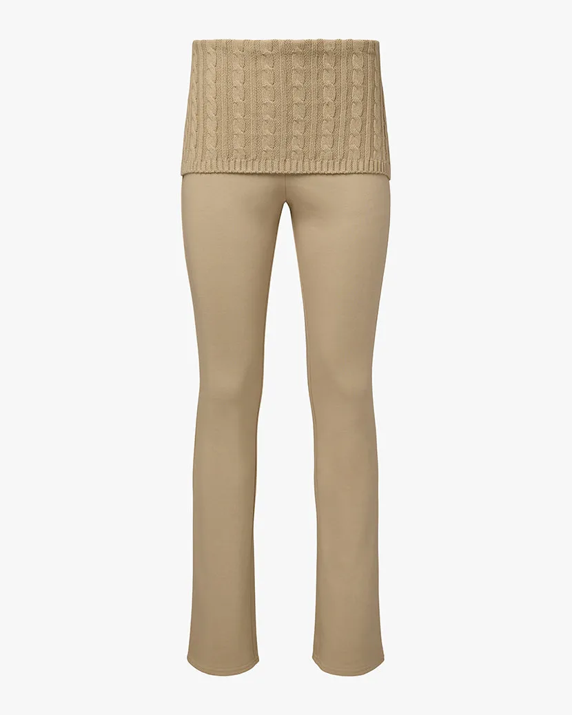 Cable Knit Roll Over Pant sold by WeWoreWhat product image thumbnail 2