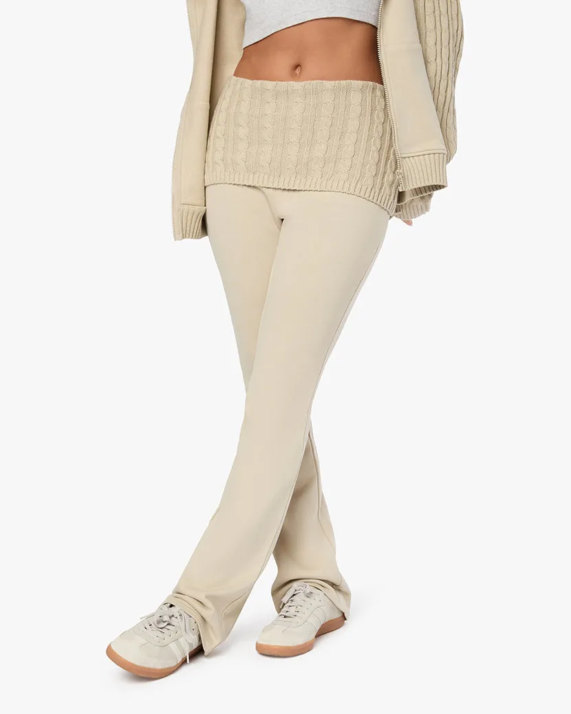 Cable Knit Roll Over Pant sold by WeWoreWhat