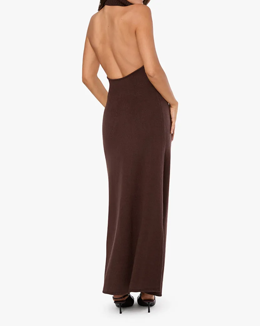 Open Back Halter Maxi Dress sold by WeWoreWhat product image thumbnail 4