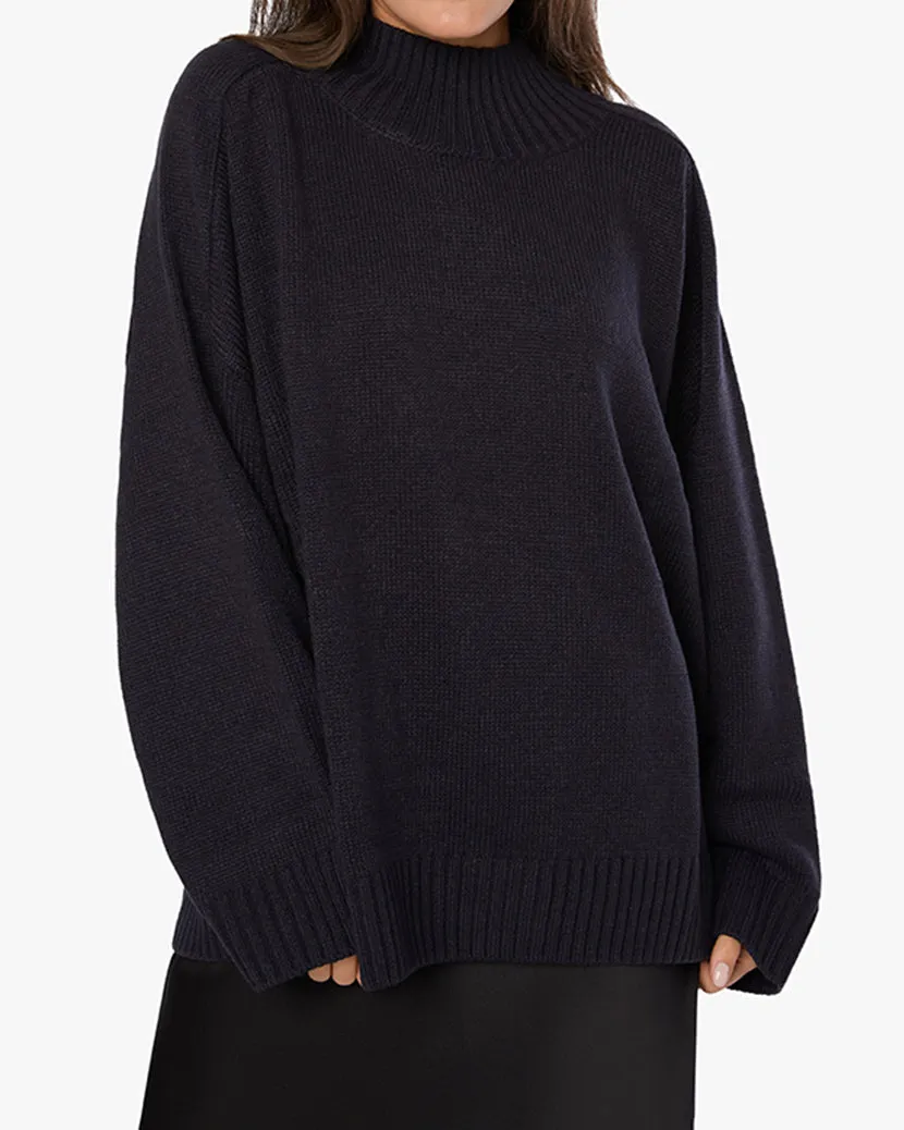 Oversized Funnel Neck Sweater sold by WeWoreWhat