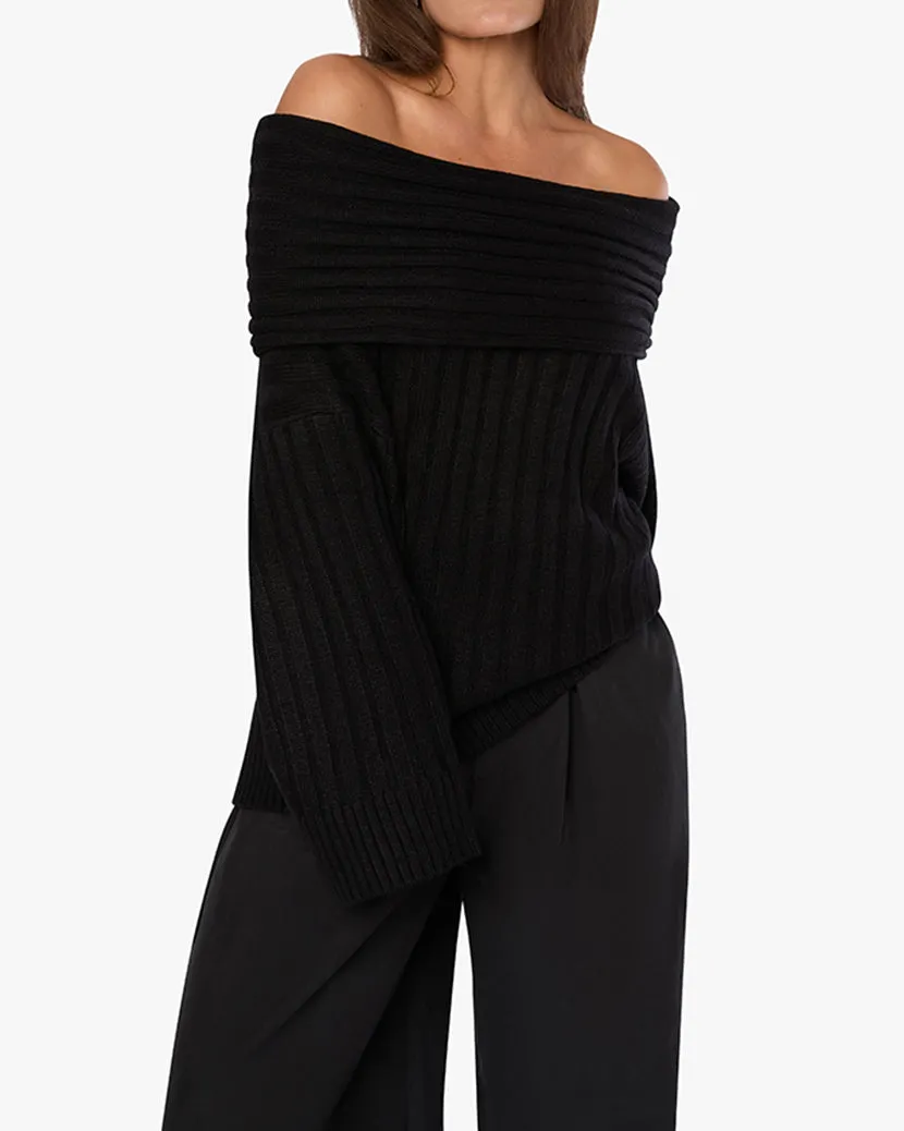 Oversized Off Shoulder Sweater sold by WeWoreWhat